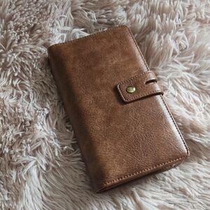 Brown Elegant Tan Leather Wallet